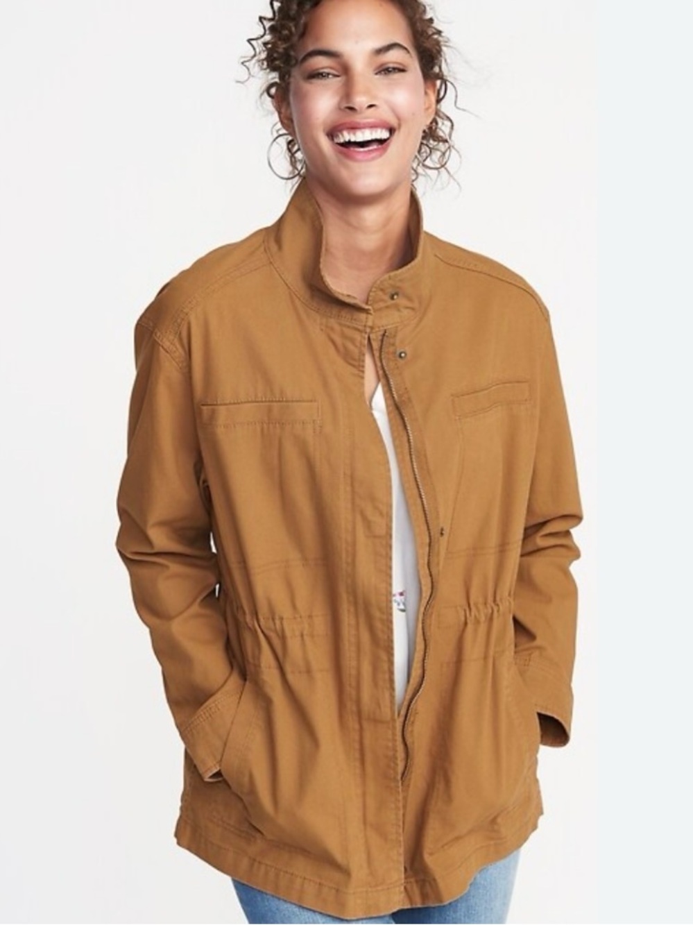 Old Navy Women's Utility Jacket in Caramel